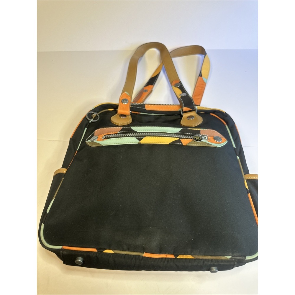 Kipling Delano Y2K Nylon Bag Purse Double Handles 12"x11"x4"